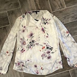 WHBM Floral Top